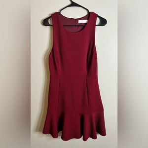 ASTR Drop Waist Dress Wine Size XL